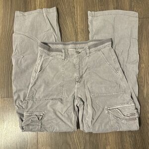 American Eagle Outfitters Light Gray Cargo Pants